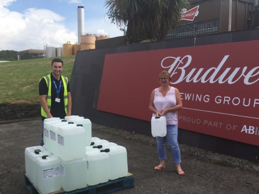 anheuser busch hand sanitizer magor wales